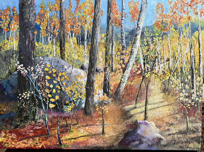 Click to view detail for Edge Of The Forest 30x40 $3200